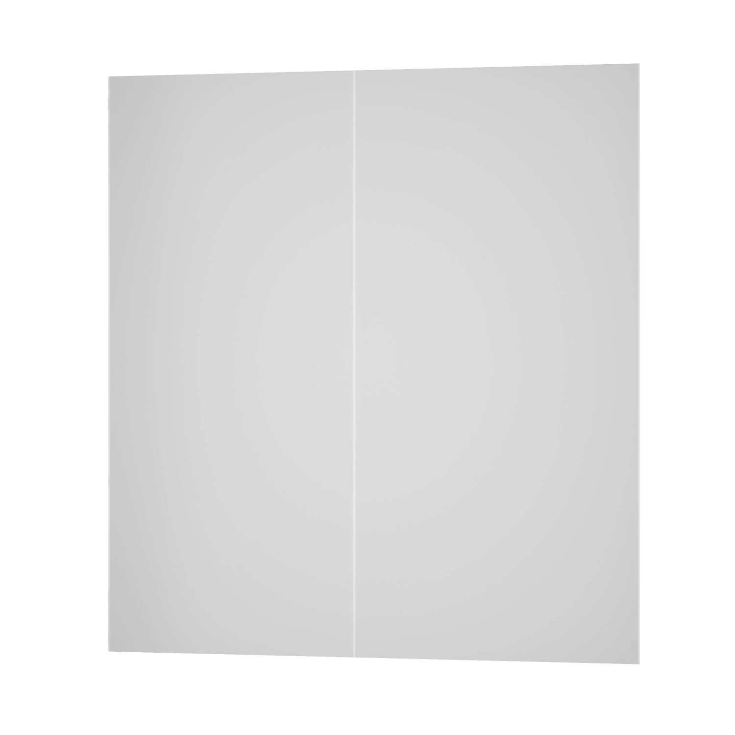 Duschparadies 130 x 210cm Duschrückwand Duschrückwände Wandverkleidung Premium Aluverbundplatte 3mm Fliesenersatz Matt Weiß 2 Stück Zusammenbau
