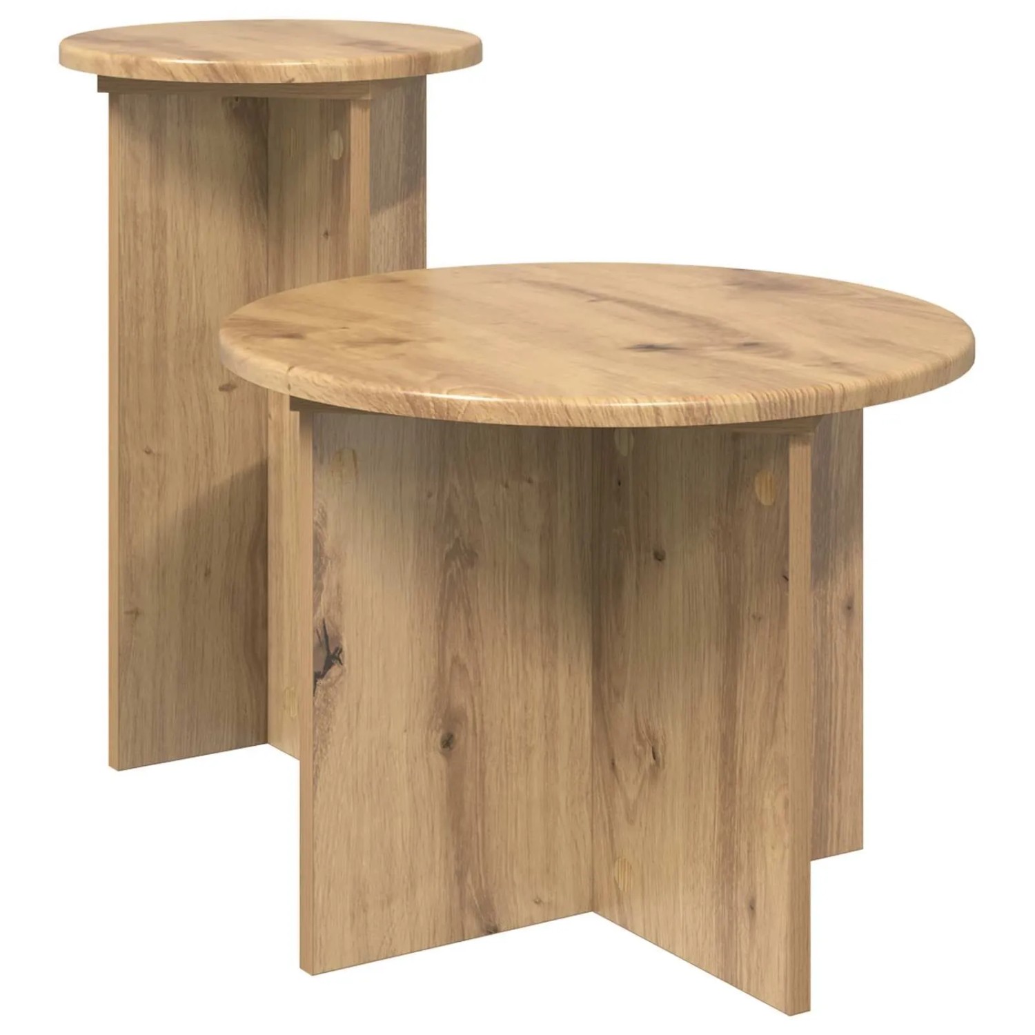 vidaXL Beistelltisch-Set 2 Stk Artisan-Eiche Holzwerkstoff 8001036