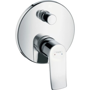 Hansgrohe Metris Unterputz Wannenarmatur mit Sicherungskombination, Chrom.