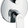 Hansgrohe Metris Unterputz Wannenarmatur mit Sicherungskombination, Chrom.
