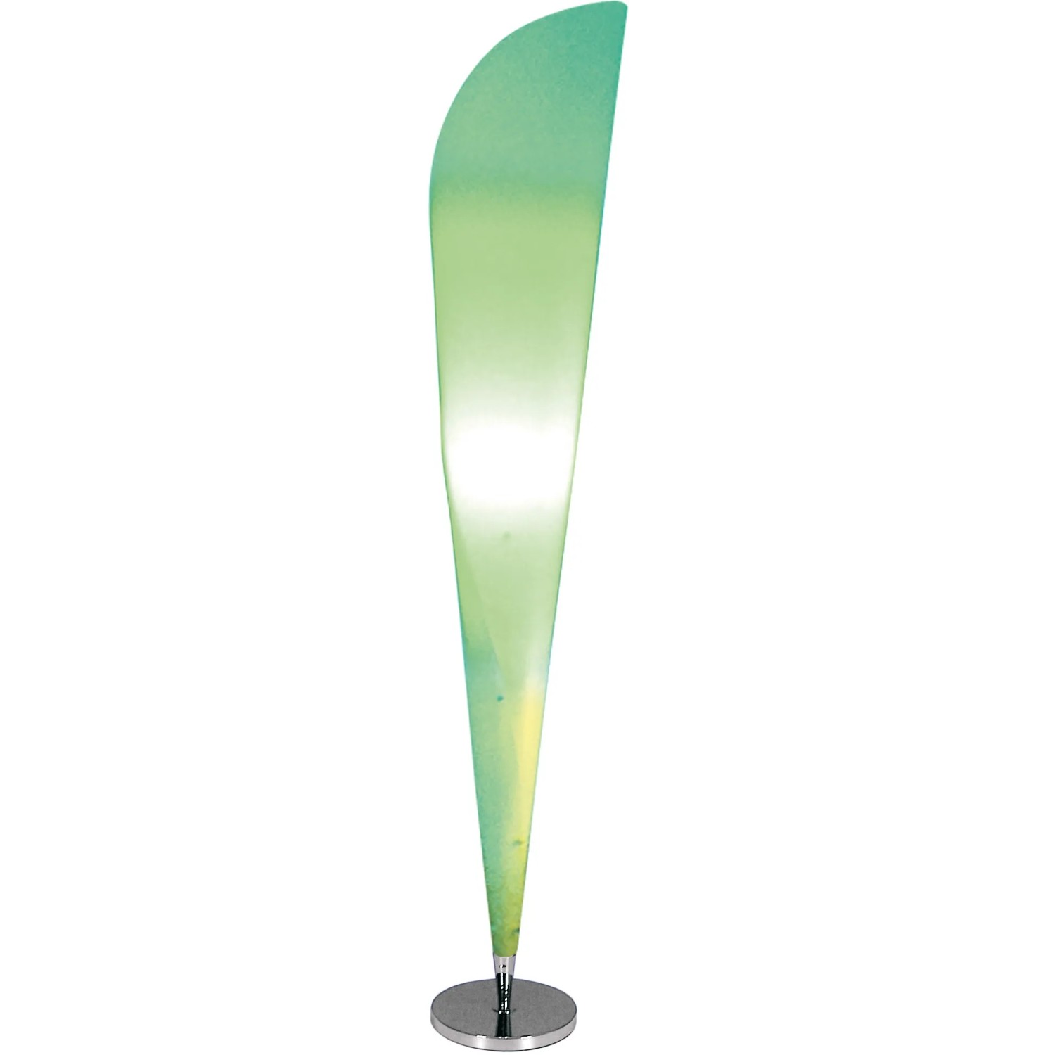 Moderne Näve Stehleuchte Tulip in Stahlfarben und Weiß, 162cm hoch. Design-Stehlampe für Wohnräume.