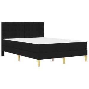 vidaXL Bettgestell mit Matratze Schwarz 160 x 200 cm Stoff 3415120