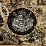 Komar Vlies Fototapete Pirates of the Caribbean 5 mit Totenkopf, Schiffen und Seekarte, 400x250cm.