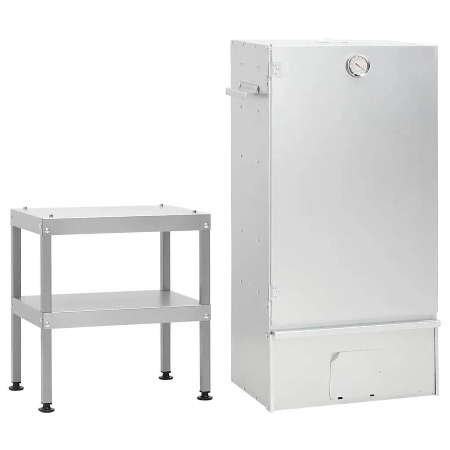vidaXL Räucherofen mit Tisch Verzinkter Stahl 3187618
