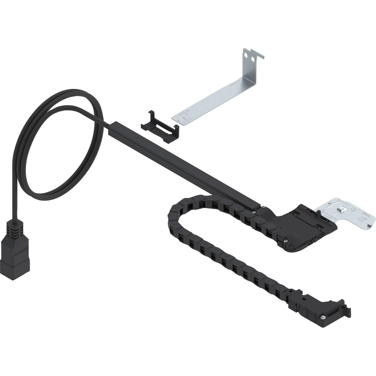 Blum Kabelführung Amperos AC für Schubladensteckdosen 550 mm Schwarz
