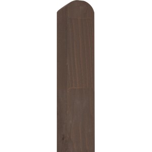 Grauer Zaunpfosten (9x9x185 cm) für Bohlenzaun, kesseldruckimprägniert.