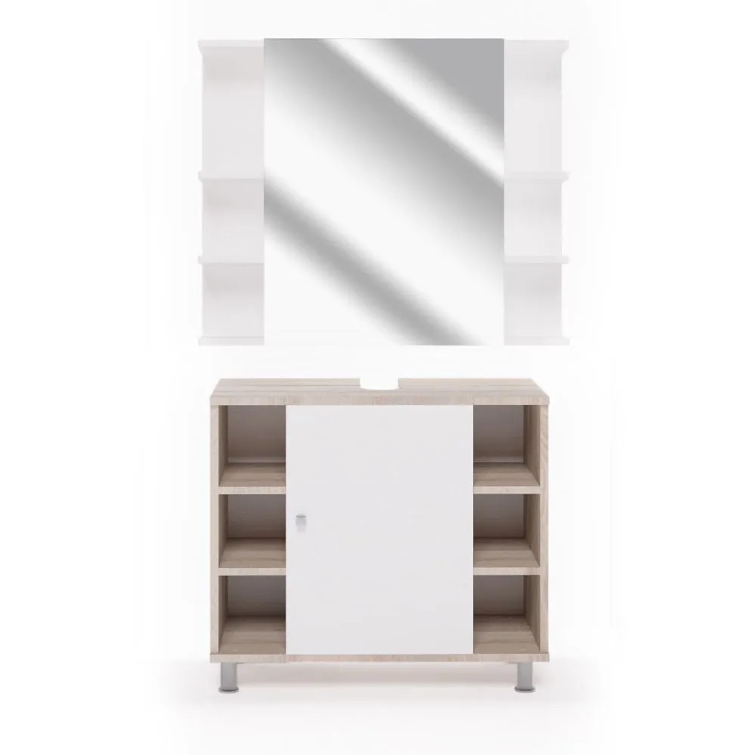 Vicco Badmöbel-Set Fynn Sonoma 60 x 54 2-teilig