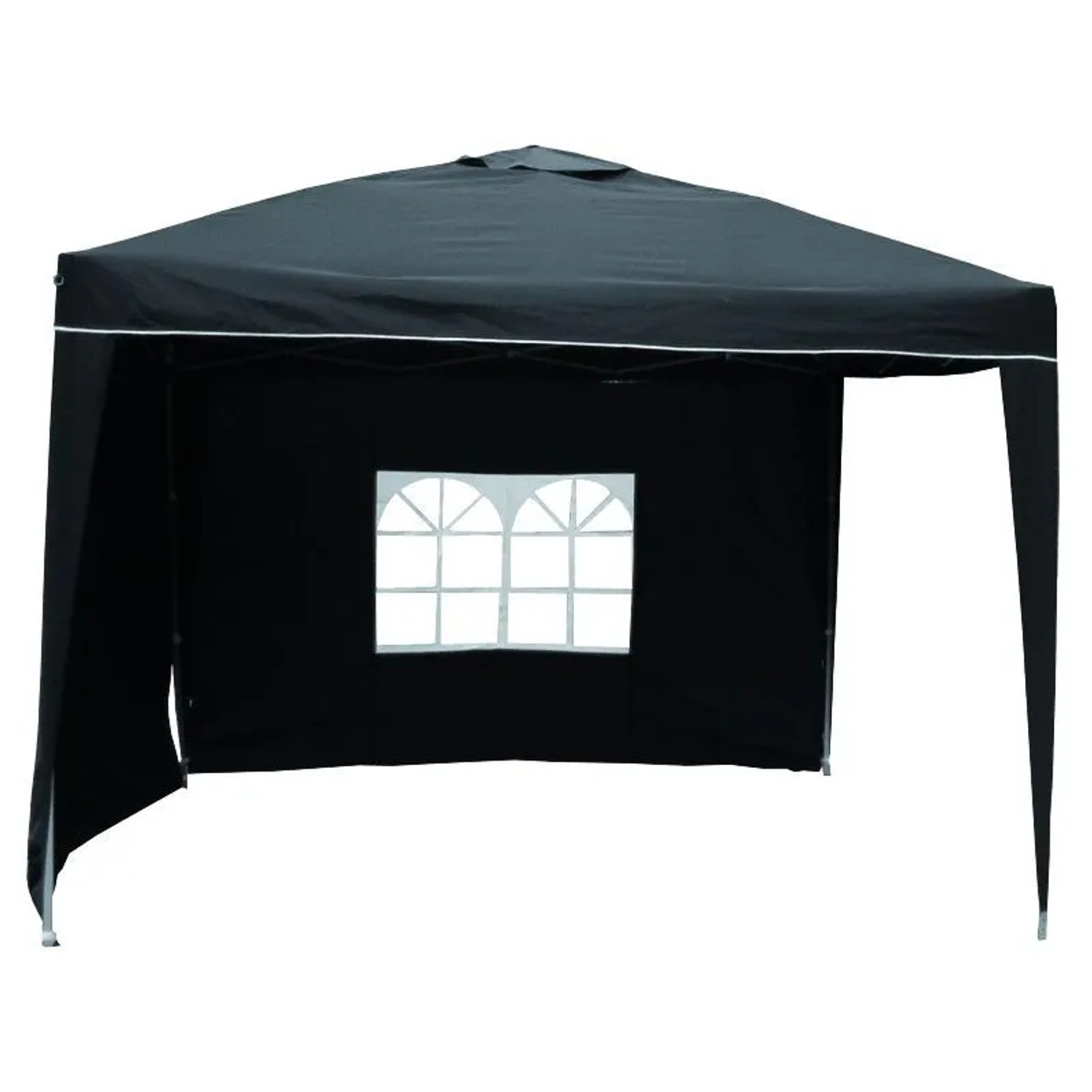 Lex Alu Pavillon Faltpavillon 3x3m Gartenpavillon Gartenzelt Partyzelt Wasserdicht Schwarz