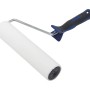 LUX Felt-Roller, 25 cm, mit Softgriff in Schwarz und Blau. Farbroller für gleichmäßigen Farbauftrag.