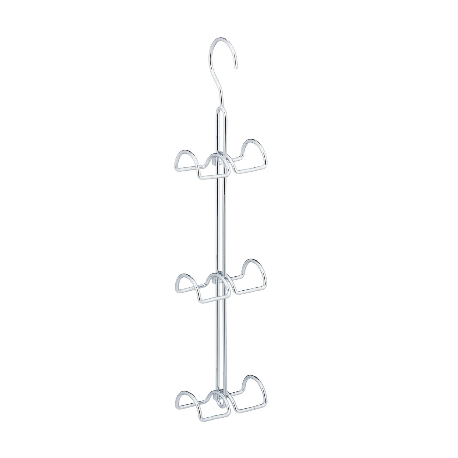 Relaxdays Handtaschenbügel Eisen Silber 6 Haken 39,5 cm x 8,5 cm x 4,5 cm 0,2 kg