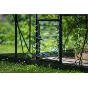 Halls Lamellenlüfter-Set Icon Planthouse/Lean-To, 188x61cm, Schwarz. Gewächshaus-Zubehör für optimale Belüftung.