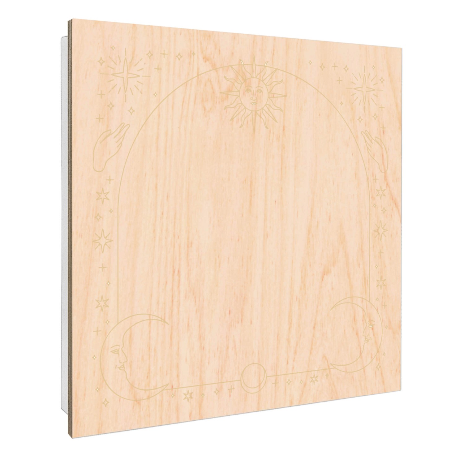 Banjado Großer Schlüsselbox Holz 30x30cm Weiß Scharnier Rechts 50 Haken Sch günstig online kaufen