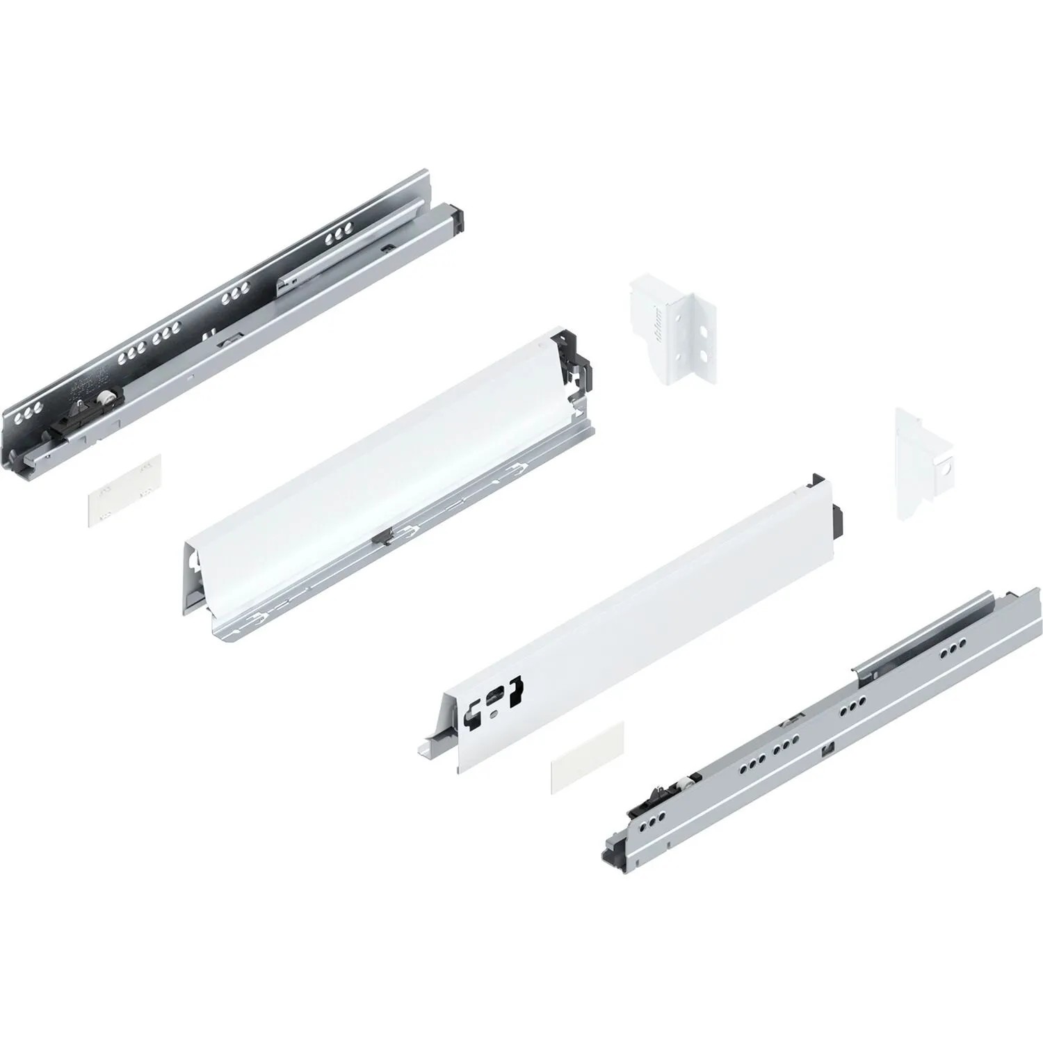 Blum Tandembox antaro N Vollauszug Blumotion 400 mm 30 kg Seidenweiß