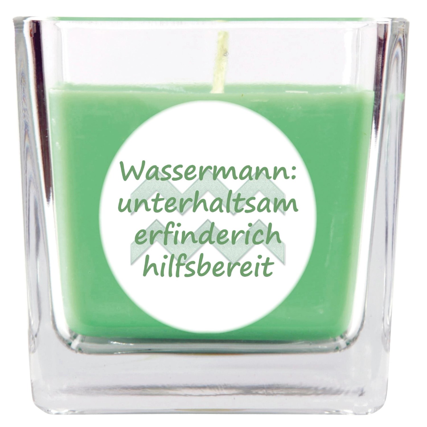 HS Candle Duftkerze & Glas Sternzeichen Coconut Limes 50 Stunden Wassermann günstig online kaufen