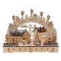Dekohelden24 LED Holz Schwibbogen mit Bewegtem Weihnachtsbaum Inklusive Netzteil und Batteriebetrieb Möglich mit Schneekinder L/B/H 45 x 12 x 35 cm