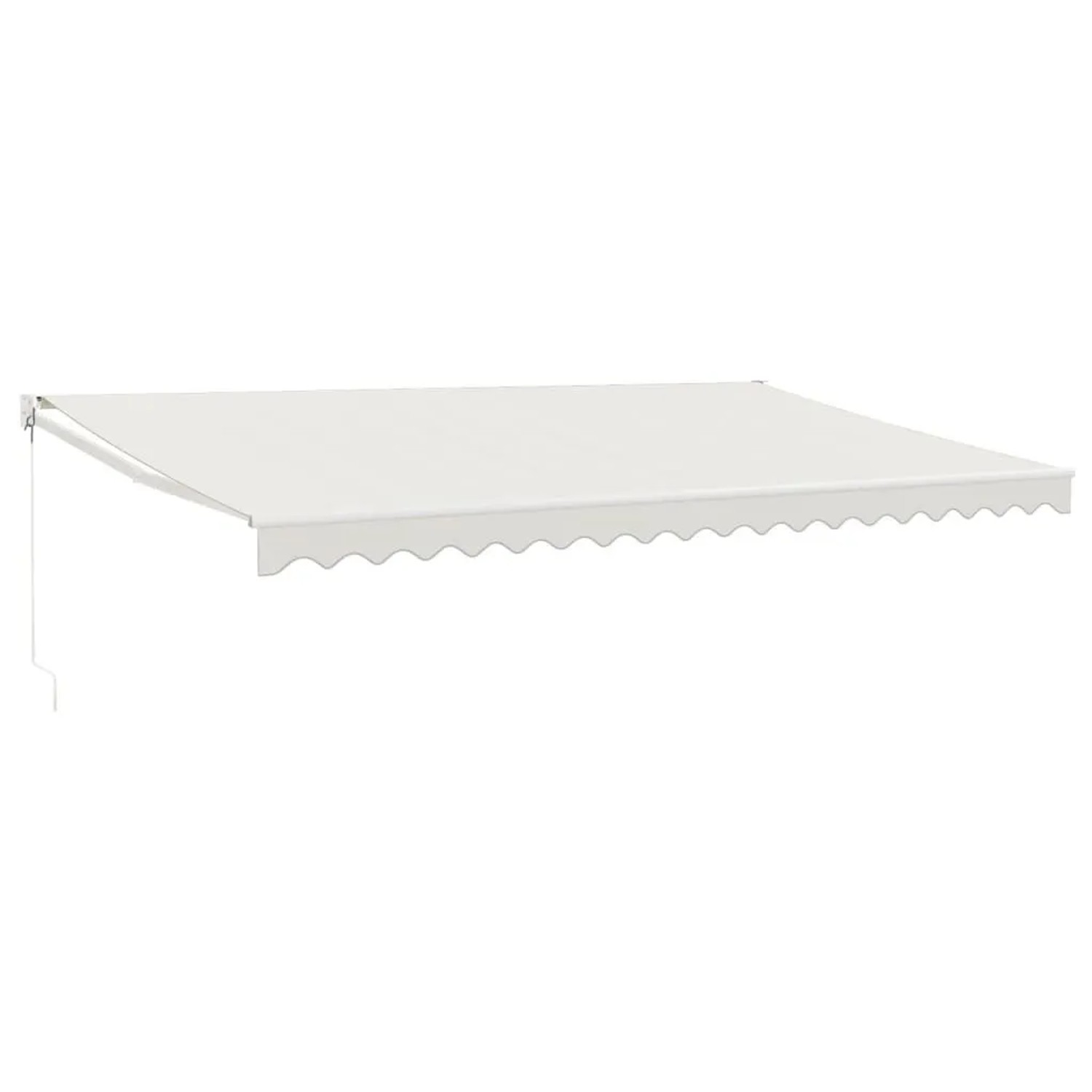 Furnicato Einziehbare Markise 5x3 M Creme Aus Pulverbeschichtetem Aluminium Mit Uv Beständigem Polyesterstoff