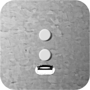 Feuerverzinkte Schake Abdeckkappe für 70x70 mm Pfosten mit Federverschluss.