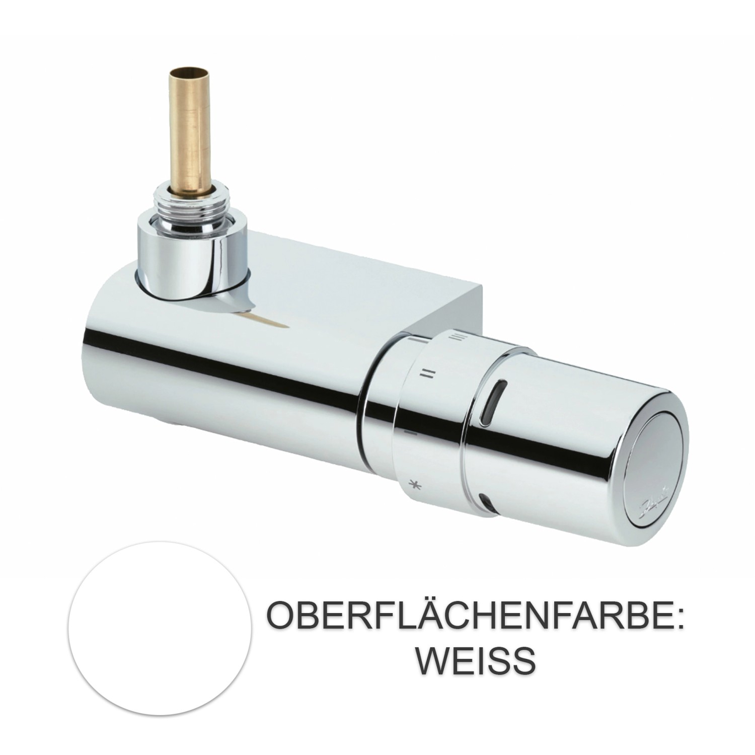 Nordholm Anschlussarmatur Platinum-Armaturen-Set Mono Winkel-Eck Weiß günstig online kaufen