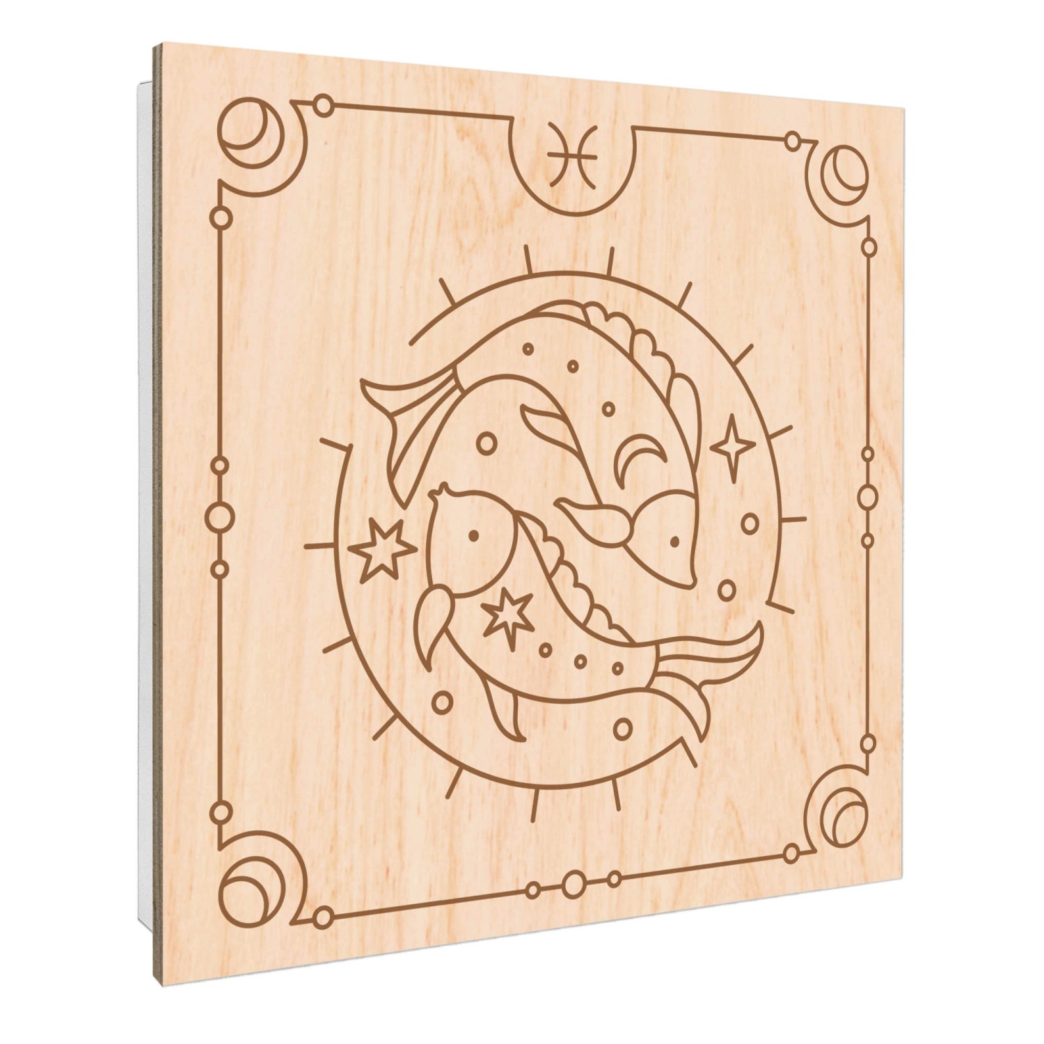 Banjado Schlüsselkasten mit Holzfront 30x30cm Weiß Scharnier Links 50 Haken günstig online kaufen