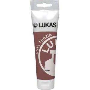 Lukas Cryl Terzia Acrylfarbe in Terra di Siena gebrannt, 125ml Tube für Bastelfarben.