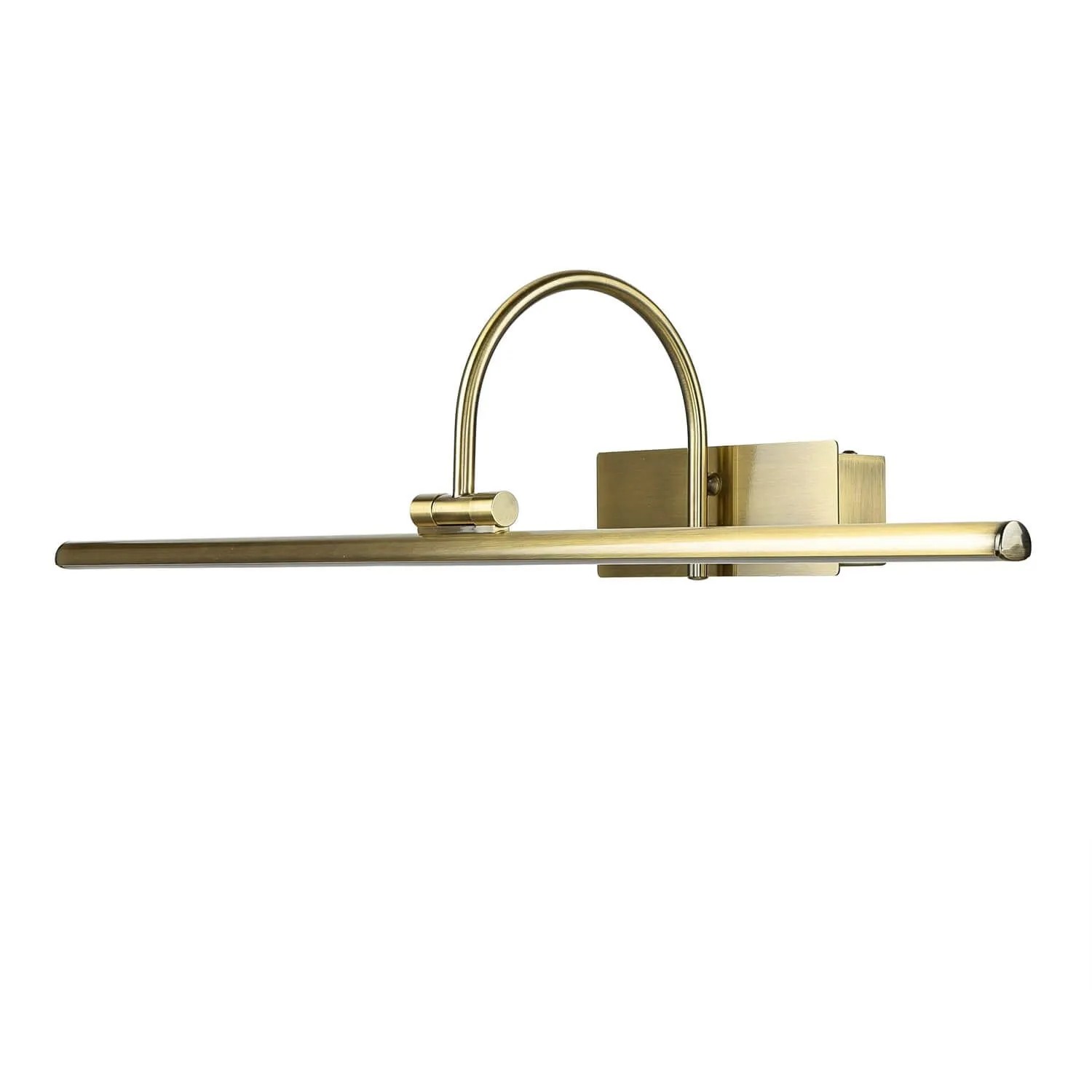 Licht-Erlebnisse LED Bilderlampe In Messing Antik 60 cm Breit 3000 K