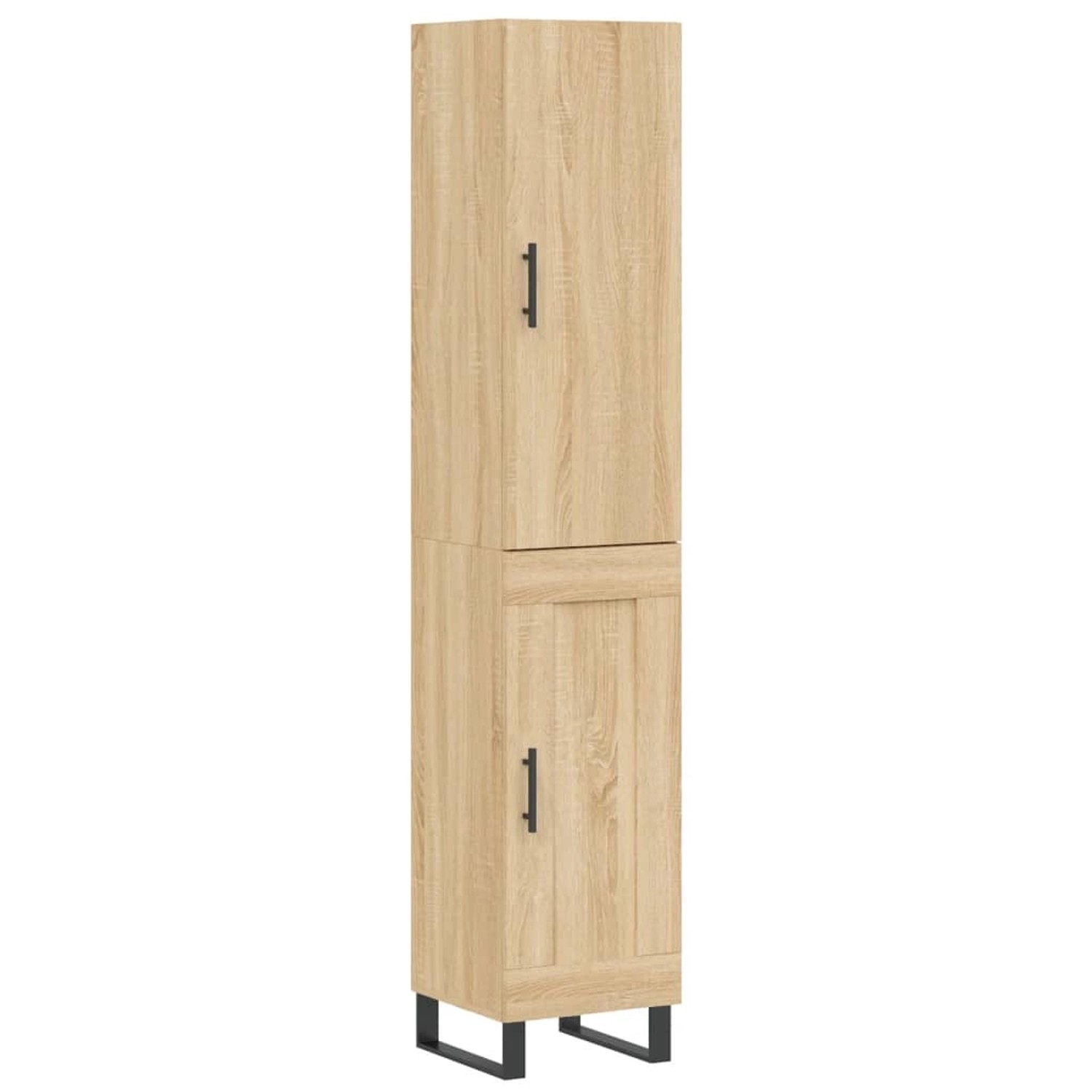 vidaXL Highboard Sonoma-Eiche 34,5x34x180 cm Holzwerkstoff 3199132 günstig online kaufen