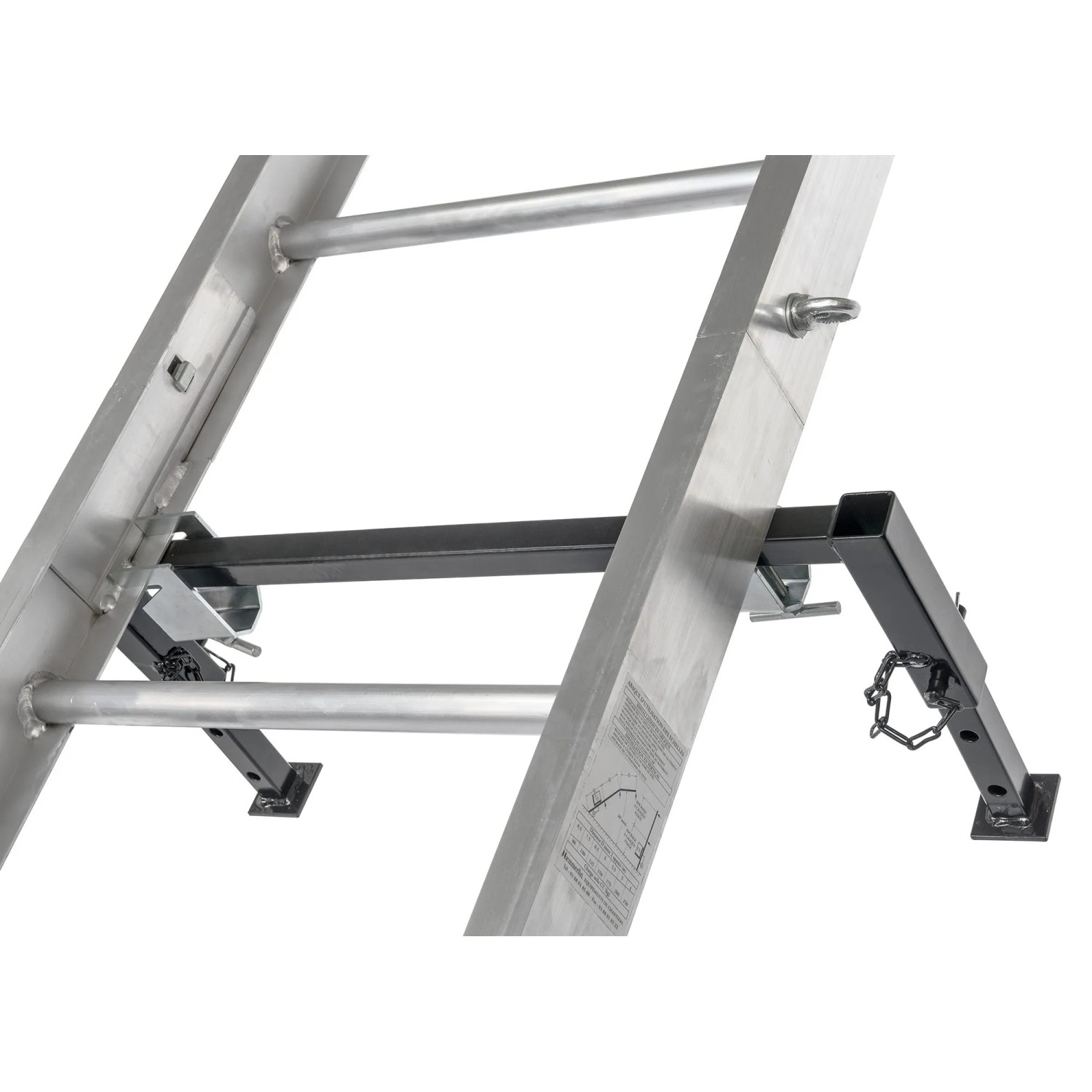 Haemmerlin Dachabstützung mit 2 Klemmverschlüssen Stahlgrau