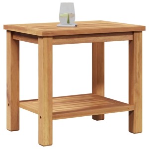 vidaXL Couchtisch Braun 50 x 35 x 45 cm Teak-Massivholz 42002307
