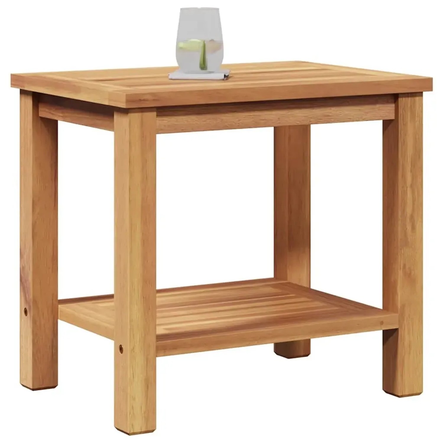 vidaXL Couchtisch Braun 50 x 35 x 45 cm Teak-Massivholz 42002307_3
