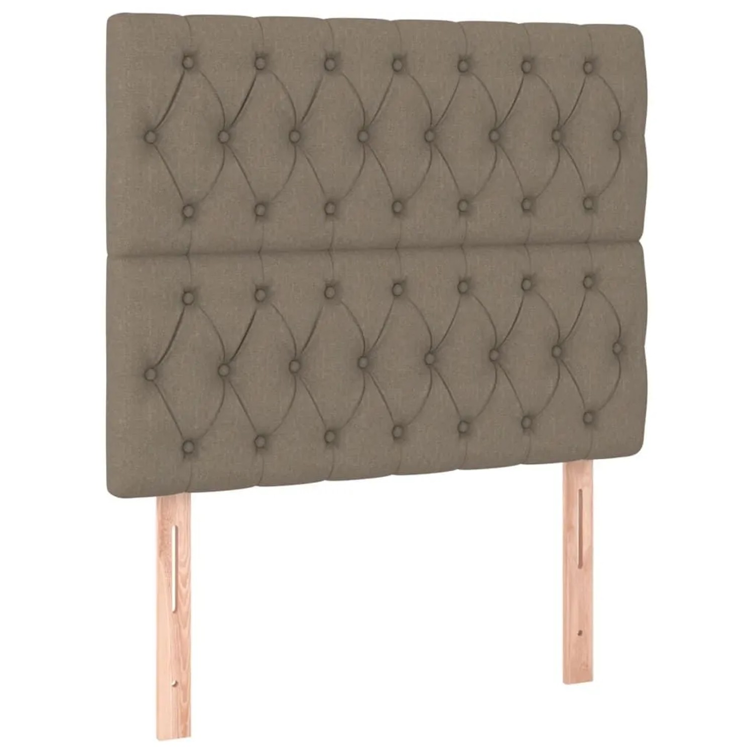 vidaXL Kopfteil Taupe 100x7x118/128 cm Stoff 3116662