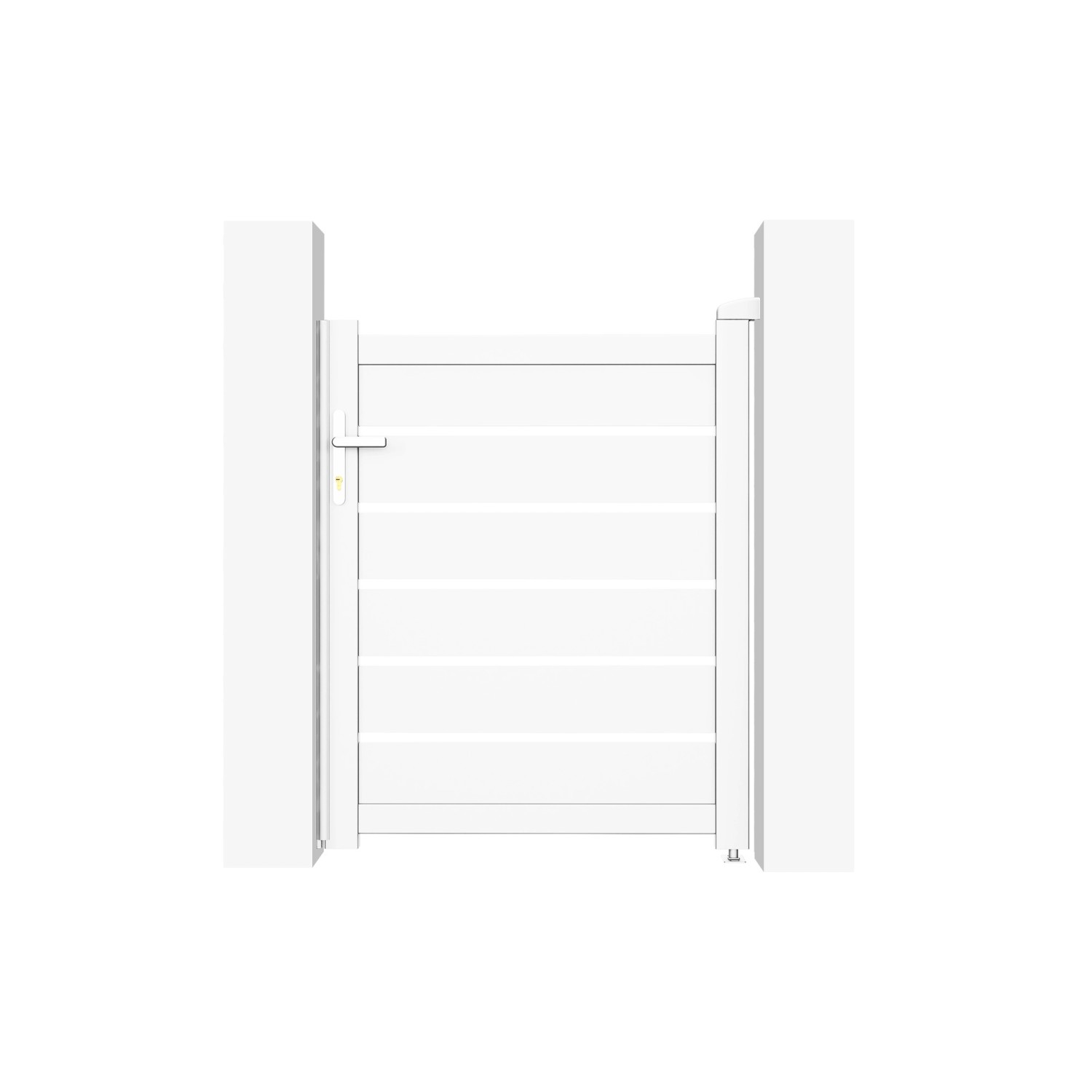 Casanoov Gartentür Aus Aluminium 1M Vogel H 120Cm Weiß günstig online kaufen
