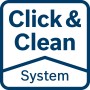 Bosch Click & Clean System Logo für Tischkreissäge GTS 100-254.