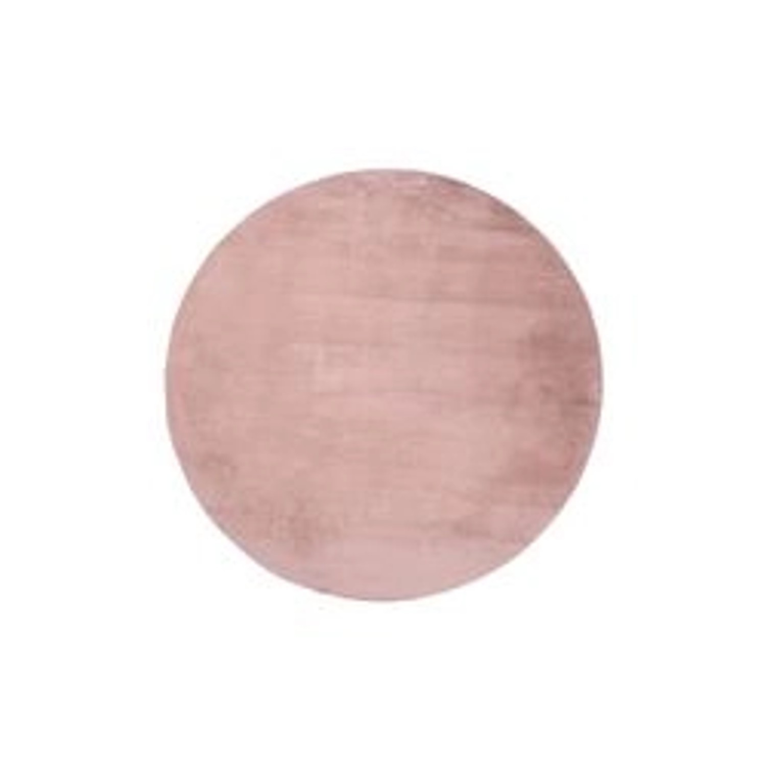 payé Teppich Uni Hochflor Samtweich Rund 160x160 cm Pink günstig online kaufen