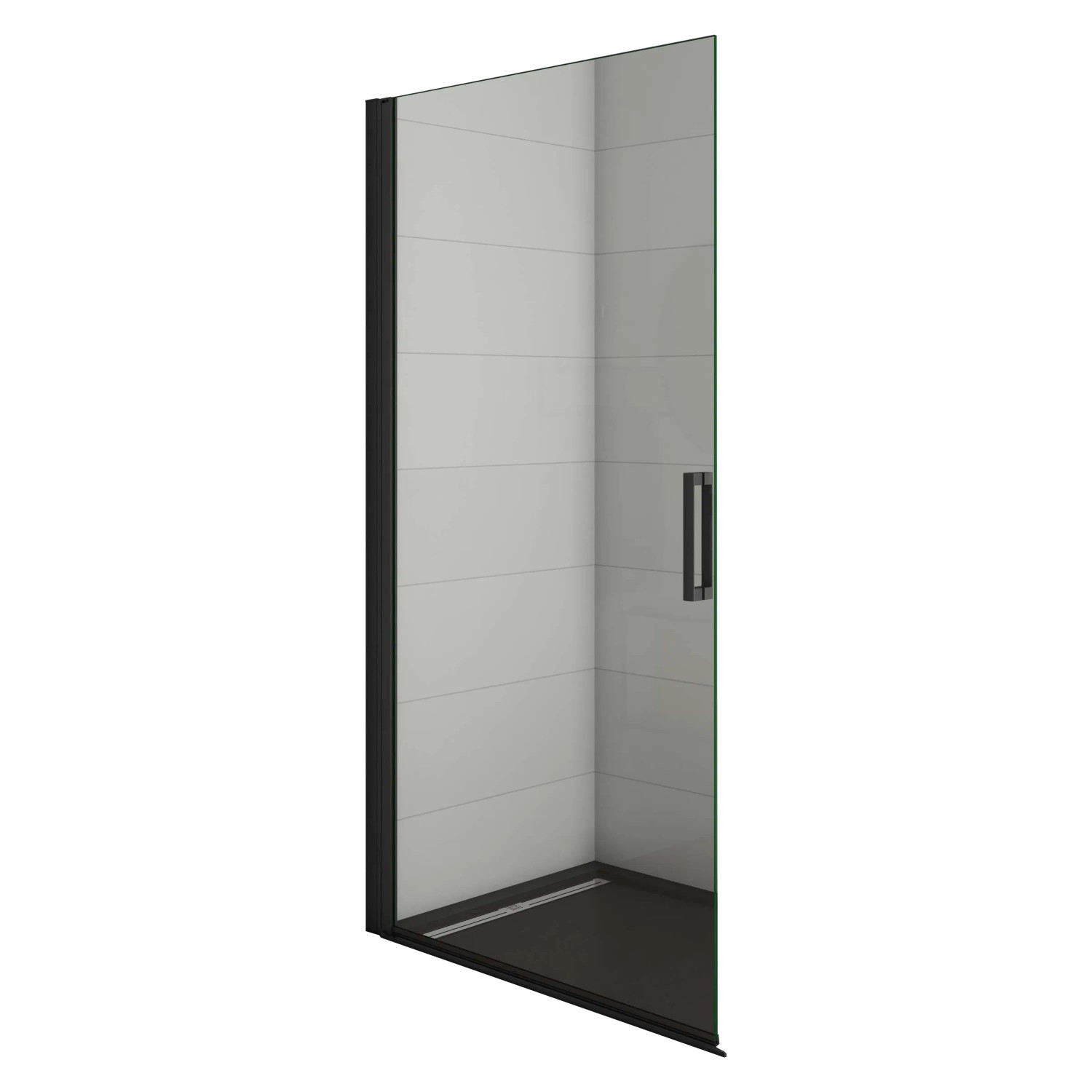 Duschparadies 100x200cm Schwarz Dsuchkabine Duschtür Doppeltür Dusche 8mm Nano Sicherheitsglas