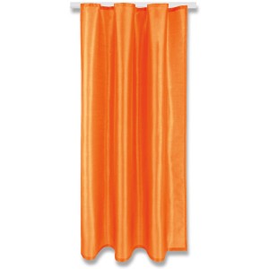 Orangefarbener Dekoschal Alessia mit Universalband, 140x145 cm, blickdicht für Fenstervorhänge.