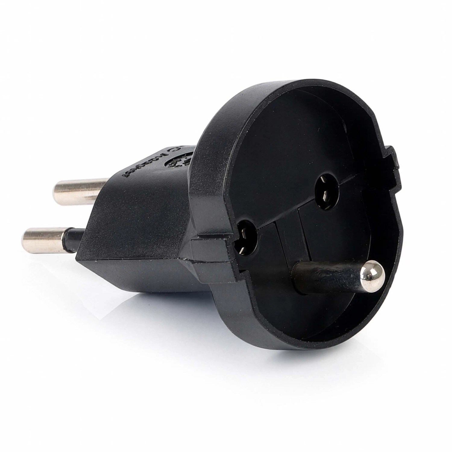 Wiltec Adapter Schuko/Ch Schwarz Steckdosenadapter Schweiz 250V/16A 4000W