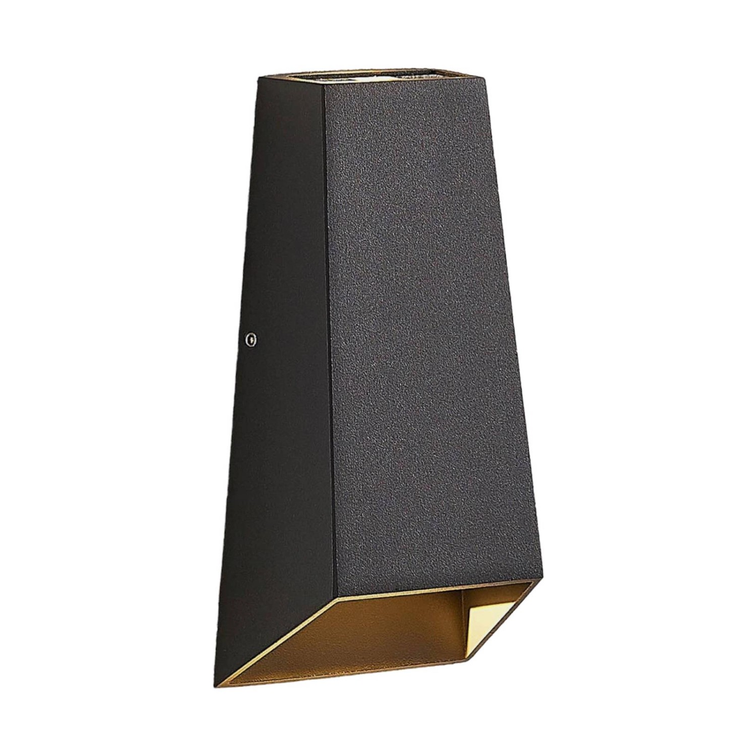 Lucande LED Wandleuchte Außen Dagur 9969132 Spritzwassergeschützt Modern in Schwarz aus Aluminium 1-flammig