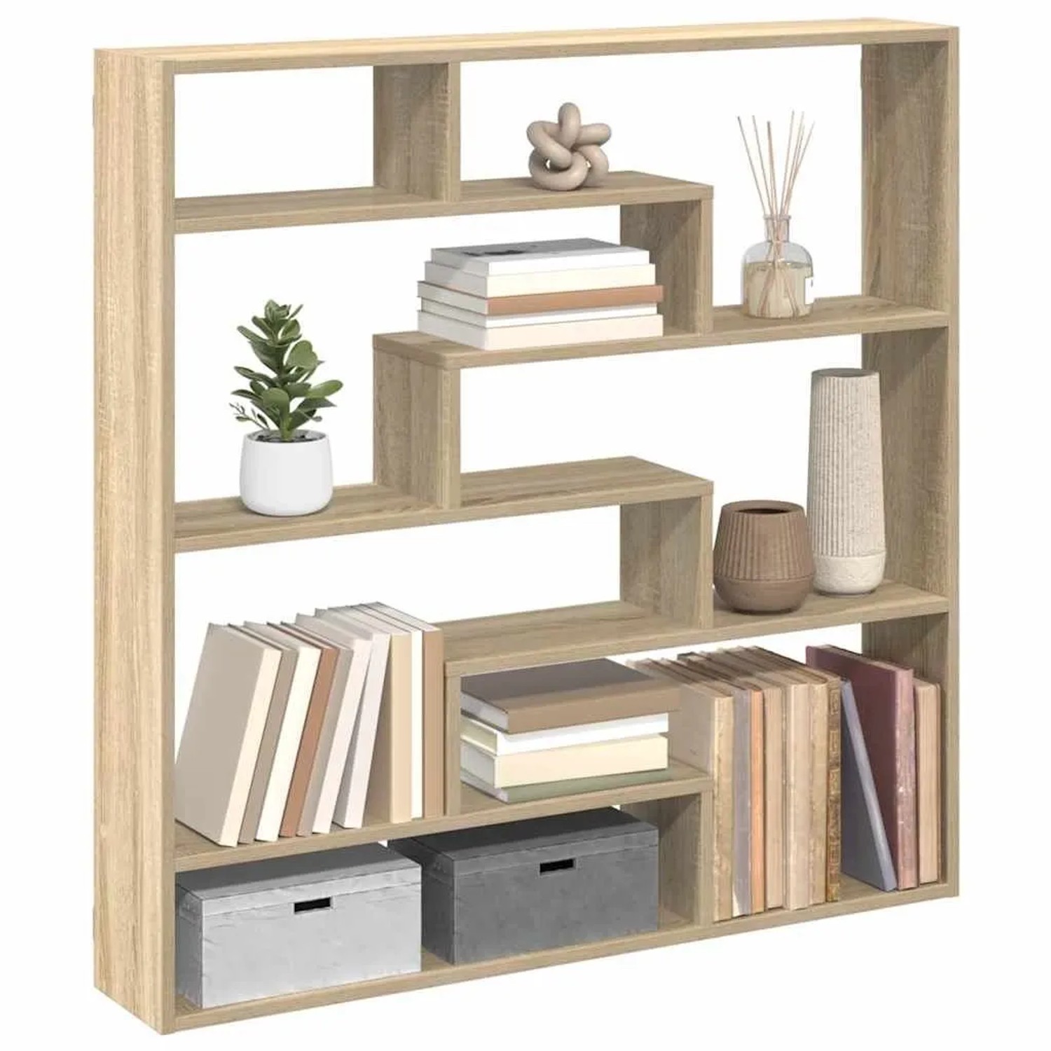 vidaXL Würfelregal 7 Fächer Sonoma-Eiche Holzwerkstoff 860024_2