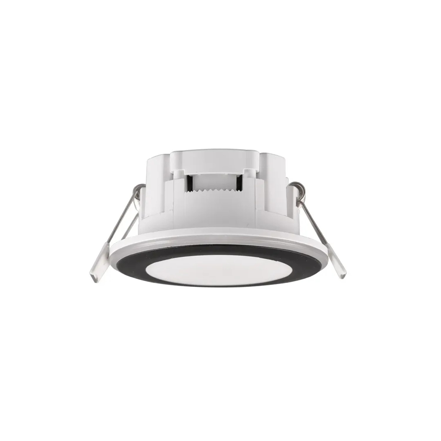 Trio LED Einbaustrahler Argus, 8,2cm, Schwarz matt. LED-Leuchte für Decken und Wände.