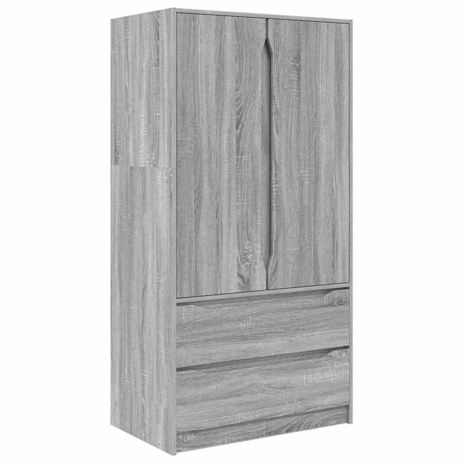 vidaXL Badezimmerschrank mit Speicher Graues Sonoma 79,5 x 49 x 156 cm 3406 günstig online kaufen