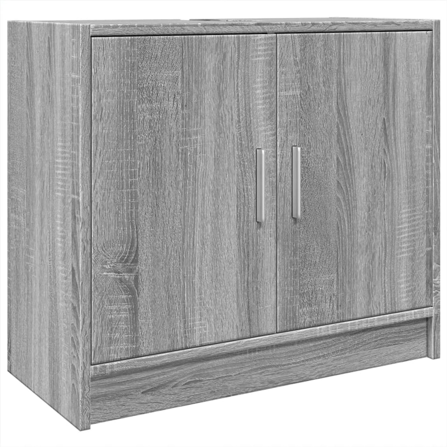 vidaXL Waschbeckenunterschrank Grau Sonoma 63x29x55 cm Holzwerkstoff günstig online kaufen