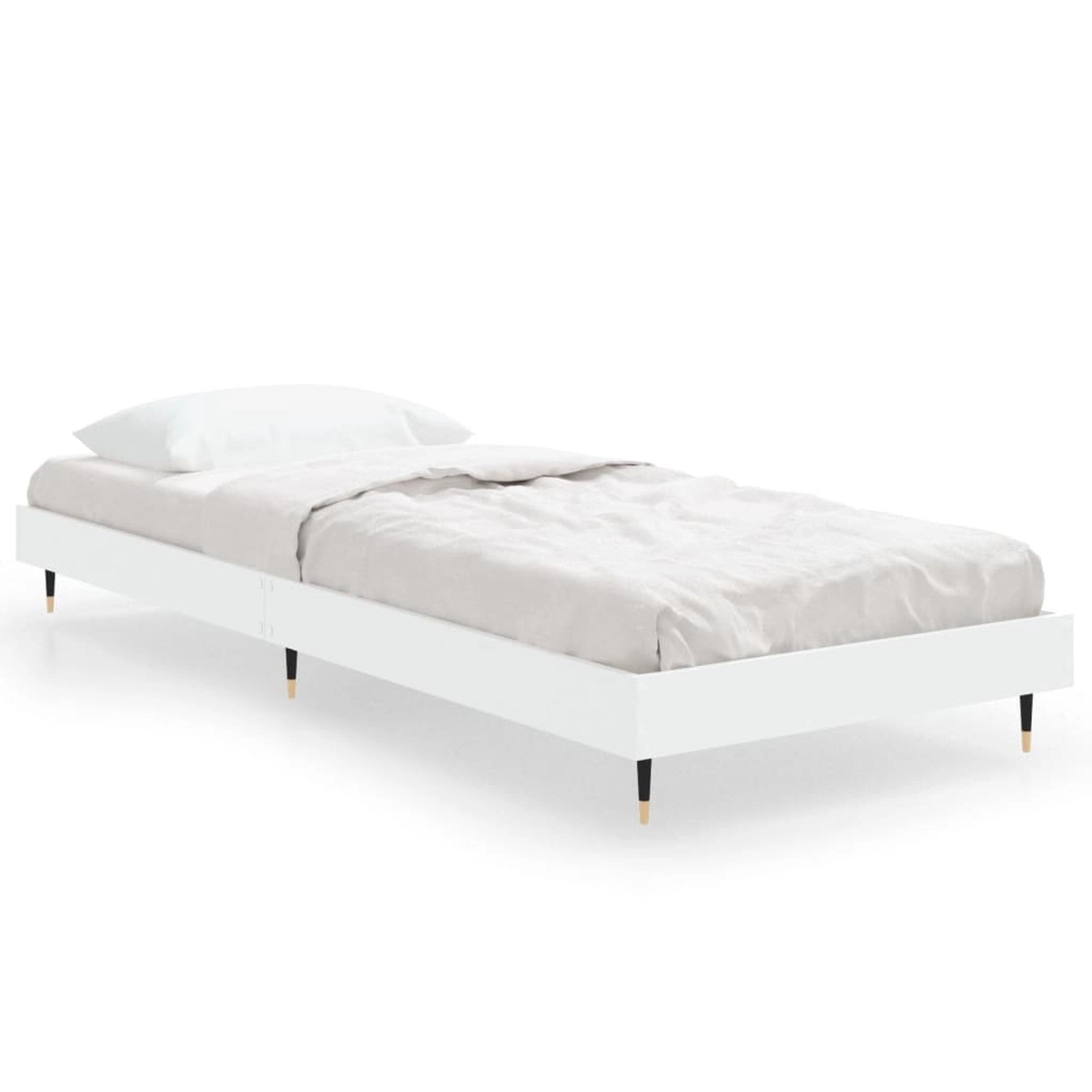 vidaXL Bettgestell Weiß 75x190 cm Holzwerkstoff 832205 günstig online kaufen