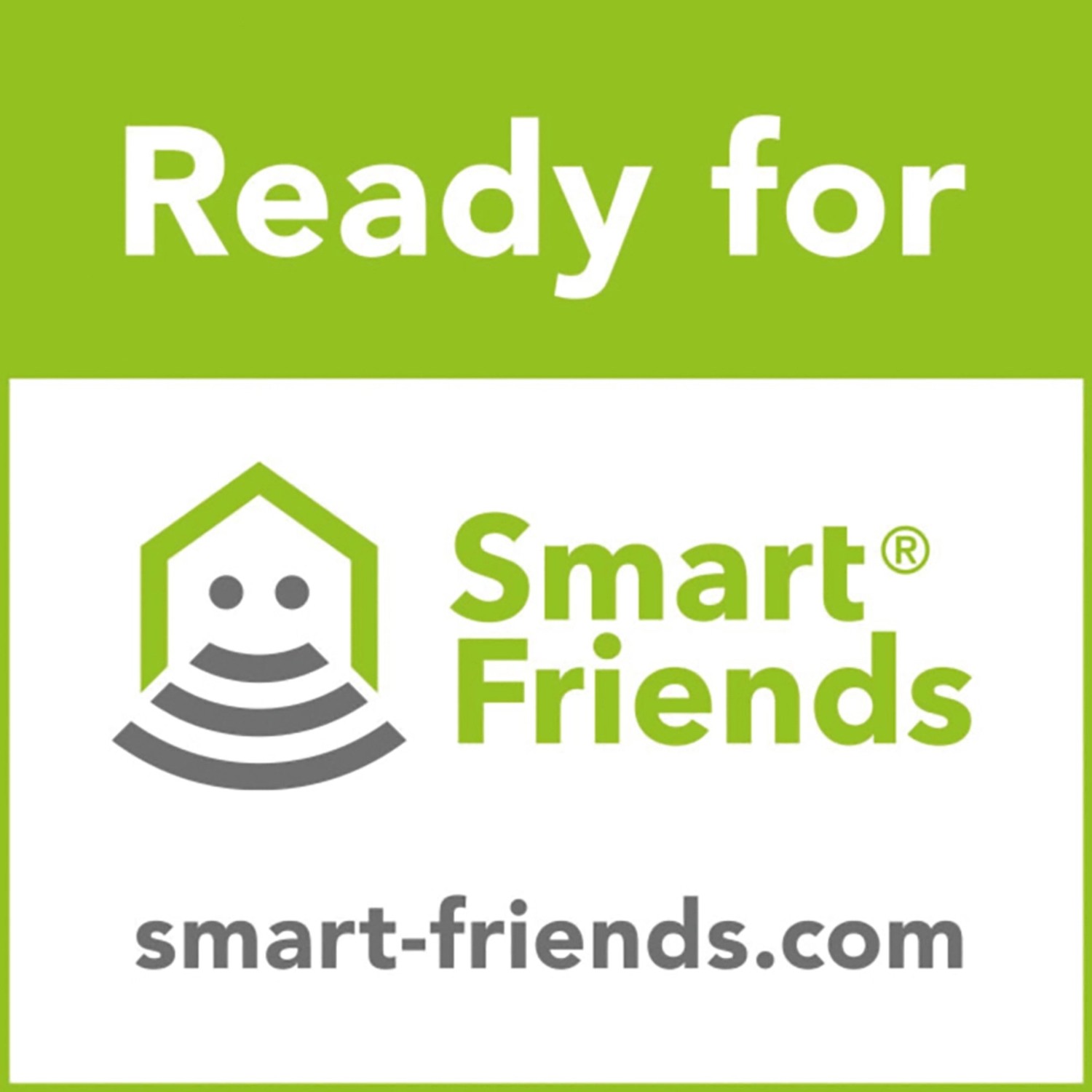 Smart Friends Logo: Kompatibilität für Schellenberg Funk-Markisenantrieb Premium