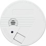 Weißer Indexa Rauchmelder RA 260 mit Testknopf und Kontrolllampe.