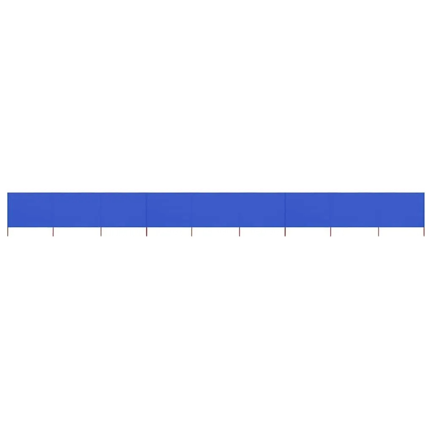 vidaXL 9 Teiliges Windschutzgewebe 1200 x 160 cm Azurblau 47203