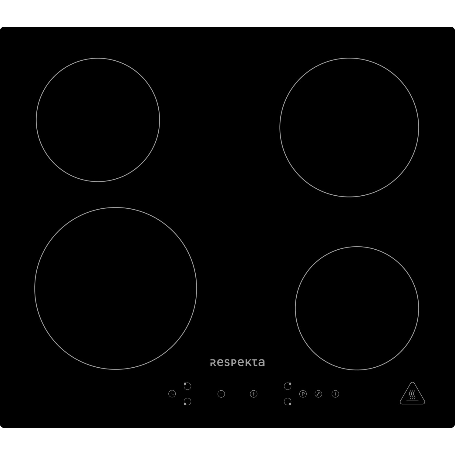 Respekta Induktionskochfeld mit 4 Kochzonen und Touch Control aus dem Herdset Ned + Alex.