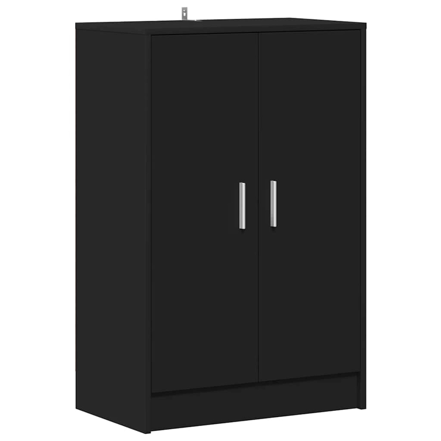 vidaXL Schuhschrank Schwarz 60x35x92 cm Holzwerkstoff 808928