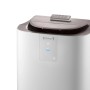 De'Longhi Klimagerät PAC-AP120 in Weiß mit Fernbedienung auf der Oberseite.
