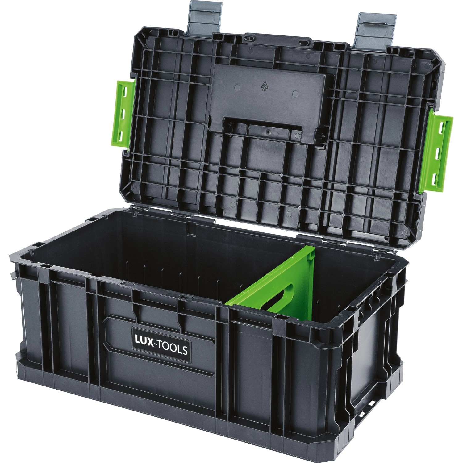 LUX-TOOLS Werkzeugbox Dunkelgrau-Grün 22,5 cm x 31 cm x 53 cm