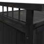 Proregal Aufbewahrungstruhe HxBxT 53x108x60cm Tanne Holz Anthrazit Gartentruhe Auflagenbox Truhe_3
